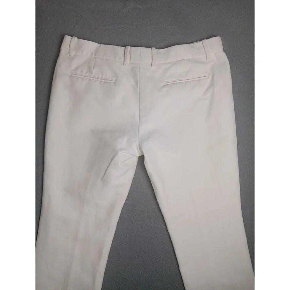 Gucci Men’s Ivory Silk Blend Dress Pants IT 44 Slim Tailored Made in Italy